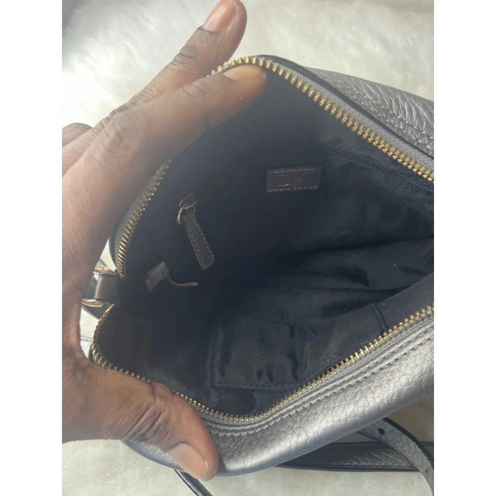 Diane Von Furstenberg Milo Mini Metallic Gray Crossbody Purse - Picture 5 of 13